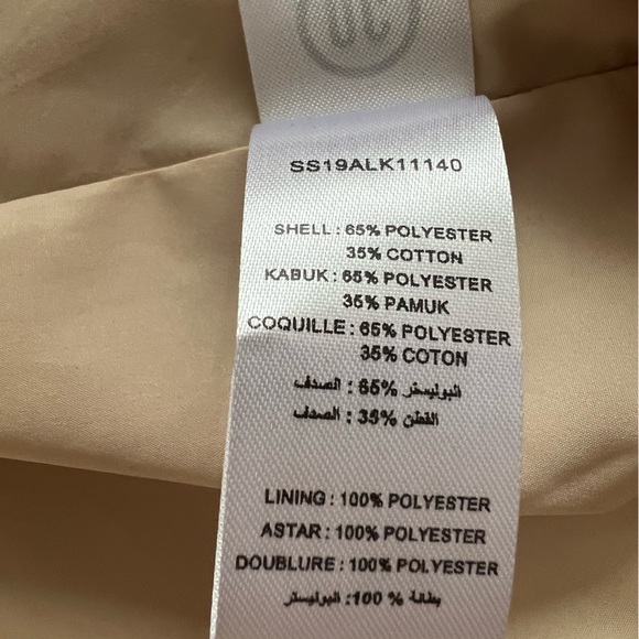 NWT Opening Ceremony Gathered Sleeve Trench Coat - Size XS - Picture 9 of 10